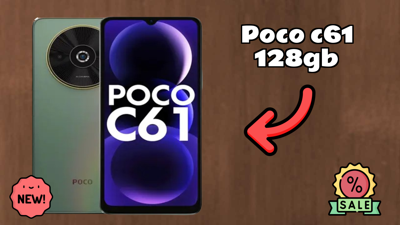 POCO C61 128GB Display Technology: IPS LCD Quality