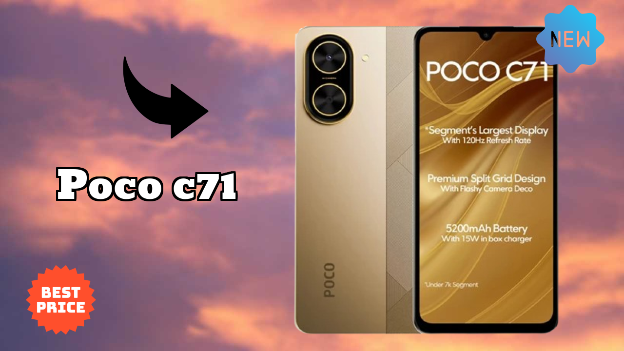 POCO C71 Camera Quality: 32 MP Rear Camera Low Light