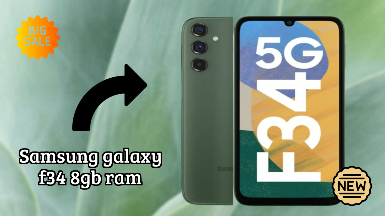 Samsung Galaxy F34 8GB RAM Display Analysis: 6.5 Inches (16.51 Cm) Screen